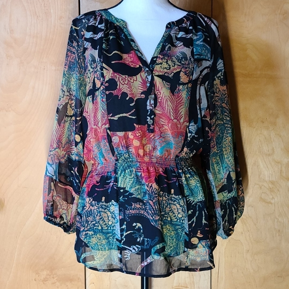 Calvin Klein vivid, bright blouse
